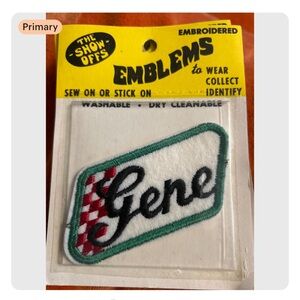 Emblems Patch 'The Show Offs' vintage 70s name Gene